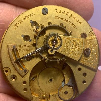 Vintage Elgin Pocket Watch Movements/ Parts Lot