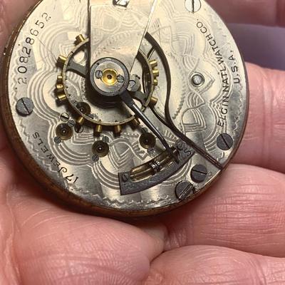 Vintage Elgin Pocket Watch Movements/ Parts Lot
