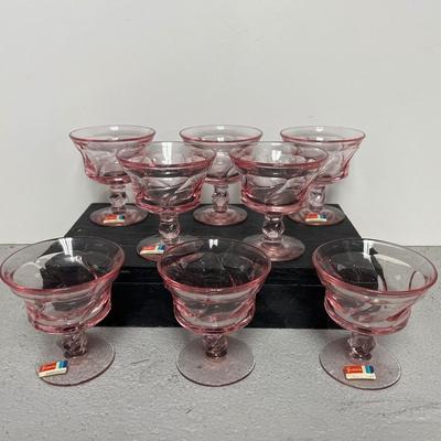Sale Photo Thumbnail #271: Set of 8 footed Jamestown sherbets
