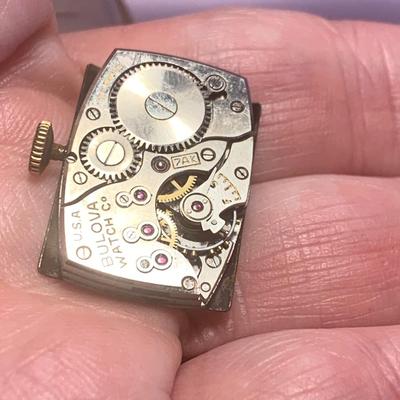 Vintage Bulova Pocket Watch / Wristwatch Parts Lot