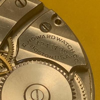 Howard 19 Jewel Pocket Watch Movement #1243796