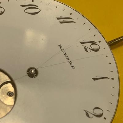 Howard 19 Jewel Pocket Watch Movement #1243796
