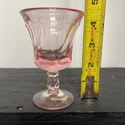 Sale Photo Thumbnail #277: Set of 7 footed Jamestown sherry glasses