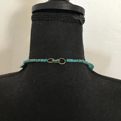 Vintage oxidized copper disc necklace very beautiful very nice