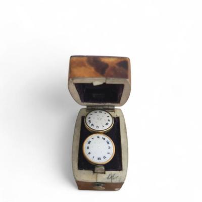 Sale Photo Thumbnail #67: 19th C. small boxes on bone feet. Stamp /ring box fitted with velvet. minor losses on corners. one replaced carved foot. on missing single foot.
silver on tops. 
2.25 x 1.25 x 1.75" -  varied.