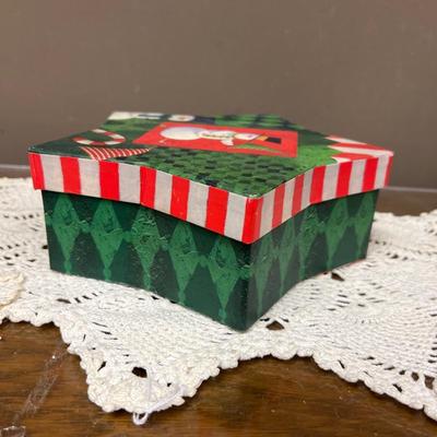 Star Shaped Christmas Box with Snowman