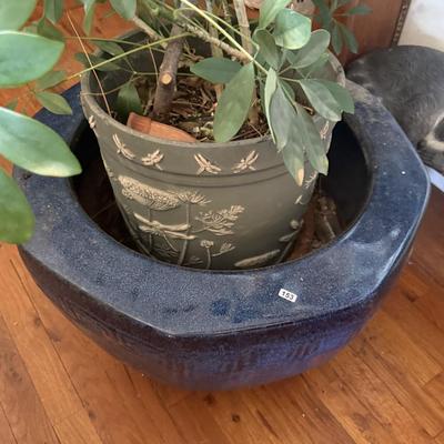 Sale Photo Thumbnail #706: Plant/planter not included. Blue pot only