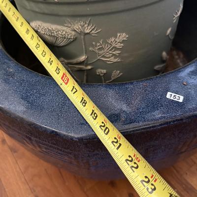 Sale Photo Thumbnail #708: Plant/planter not included. Blue pot only
