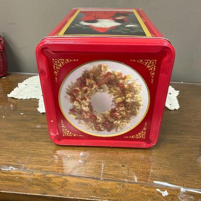 Big Tall Red Santa Tin