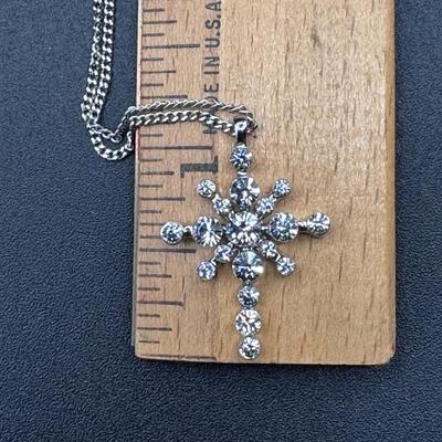 Camrose & Kross Reproduction of Jackie Kennedy Crystal & Silver Plated Necklace
