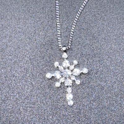 Camrose & Kross Reproduction of Jackie Kennedy Crystal & Silver Plated Necklace
