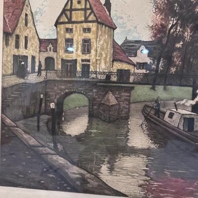 Joseph Francis Gilbert Color Lithograph