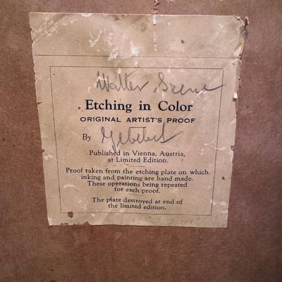 Joseph Francis Gilbert Color Lithograph