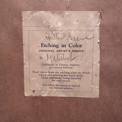 Joseph Francis Gilbert Color Lithograph