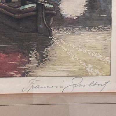 Joseph Francis Gilbert Color Lithograph