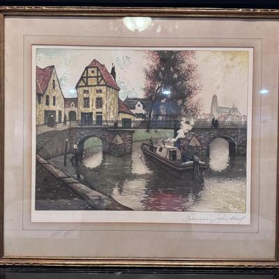 Joseph Francis Gilbert Color Lithograph