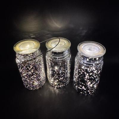 VALERIE PARR HILL MERCURY GLASS JARS/CANDLE HOLDERS w/HANDLES