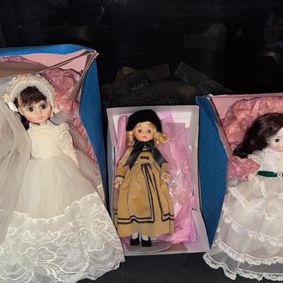 Madame Alexander Dolls - December, Elise Bride, Scarlett O’Hara