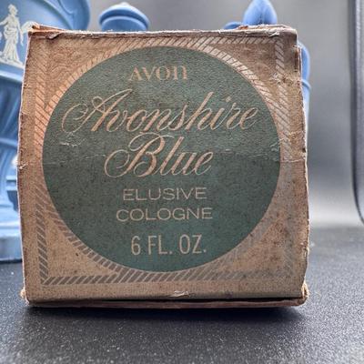 Vintage AVON Avonshire Blue - 4 Piece Collectible Bundle