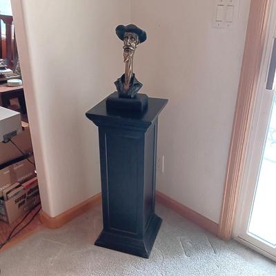 DON QUIXOTE BUST ON A BLACK STAND