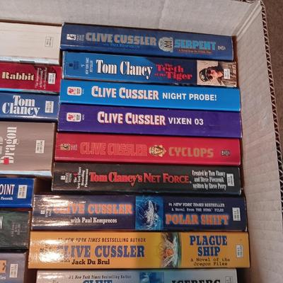 MOSTLY NOVELS BY CUSSLER & CLANCY