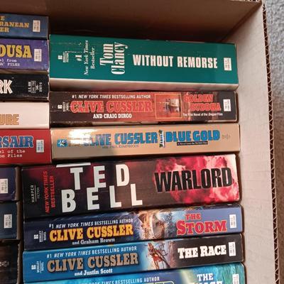 MOSTLY NOVELS BY CUSSLER & CLANCY