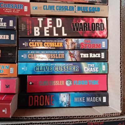 MOSTLY NOVELS BY CUSSLER & CLANCY