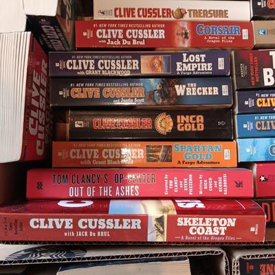 MOSTLY NOVELS BY CUSSLER & CLANCY