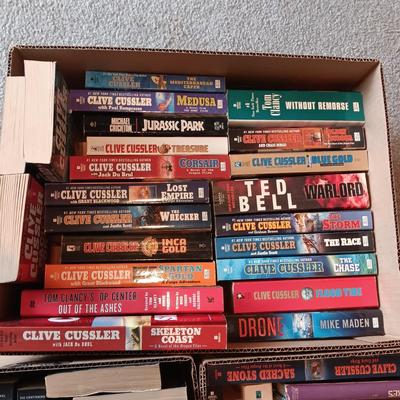 MOSTLY NOVELS BY CUSSLER & CLANCY