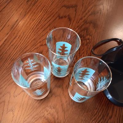 CAMBRIDGE FLATWARE FOR 6, RETRO GLASSES AND RIVAL MILKSHAKE MAKER