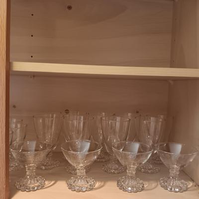 3 SIZES OF BOOPIE GLASSES BY ANCHOR HOCKING (8 OF EACH)