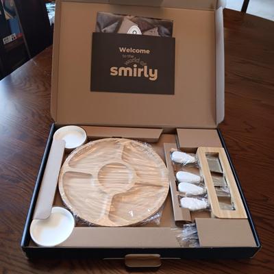 NEW SMIRLY PREMIUM BAMBOO CHEESEBOARD
