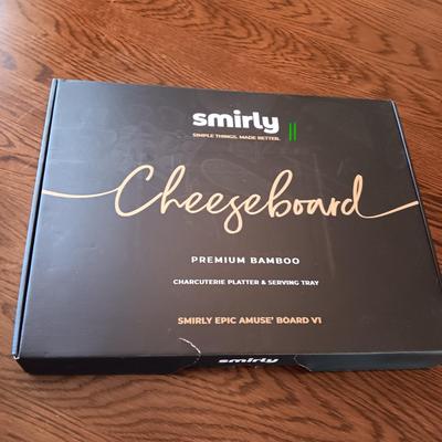 NEW SMIRLY PREMIUM BAMBOO CHEESEBOARD