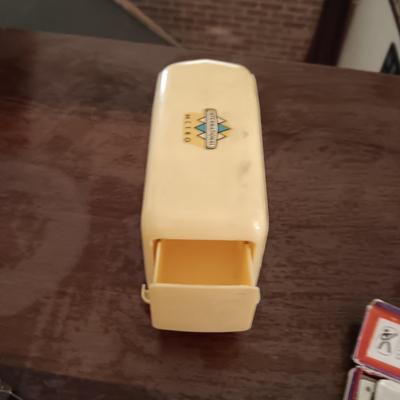 2 MARINE BAND HARMONICAS AND A PLASTIC METRO VAN