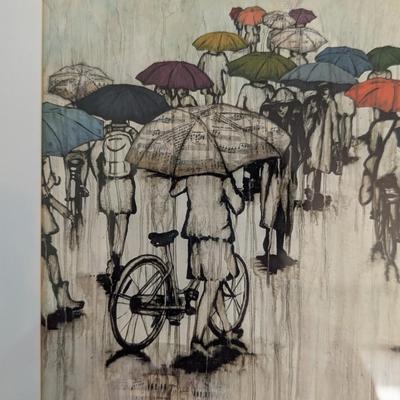Framed "A Whisper In The Rain" Art (SB)