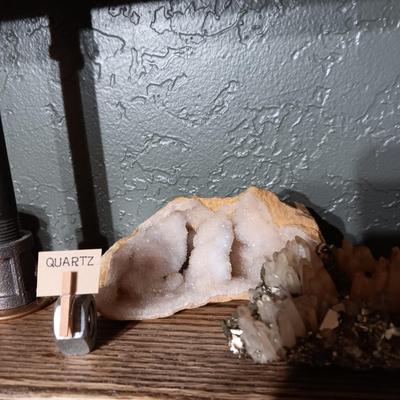 ROCKS FROM A COLLECTION LABELED GOETHITE HEMATITE, RHODOCHROSITE & QUARTZ