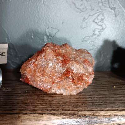 ROCKS FROM A COLLECTION LABELED SATIS FORTIS & POTASH/HALITE ORE