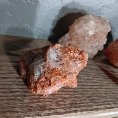 ROCKS FROM A COLLECTION LABELED SATIS FORTIS & POTASH/HALITE ORE