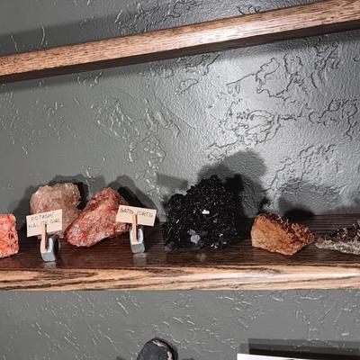 ROCKS FROM A COLLECTION LABELED SATIS FORTIS & POTASH/HALITE ORE