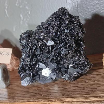 ROCKS FROM A COLLECTION LABELED SATIS FORTIS & POTASH/HALITE ORE