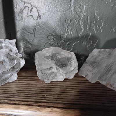 ROCKS FROM A COLLECTION LABELED HALITE