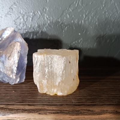 ROCKS FROM A COLLECTION LABELED HALITE