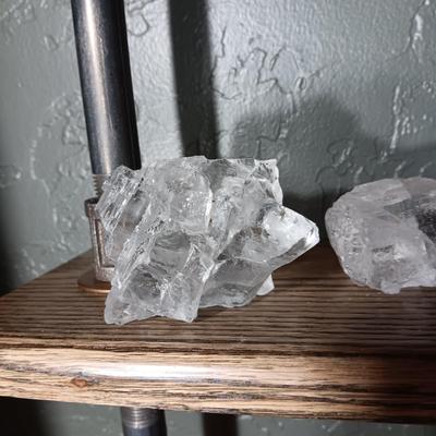 ROCKS FROM A COLLECTION LABELED HALITE