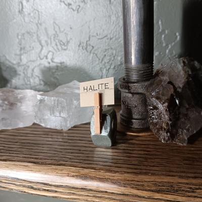 ROCKS FROM A COLLECTION LABELED HALITE