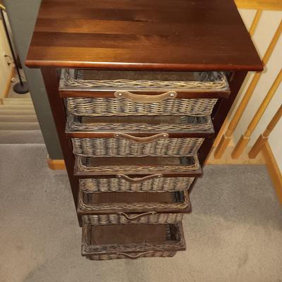 5 WICKER DRAWER ORGANIZER