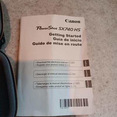 CANON POWERSHOT SX740HS DIGITAL CAMERA AND TRIPOD