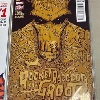 Rocket Raccoon & Groot, Luna Snow, Nova, Loki, Thor