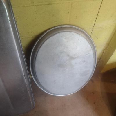 Pair of Lage Metal NSF Serving Trays or Pans