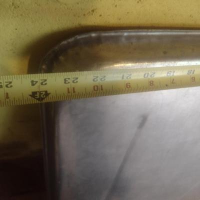 Pair of Lage Metal NSF Serving Trays or Pans