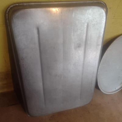 Pair of Lage Metal NSF Serving Trays or Pans